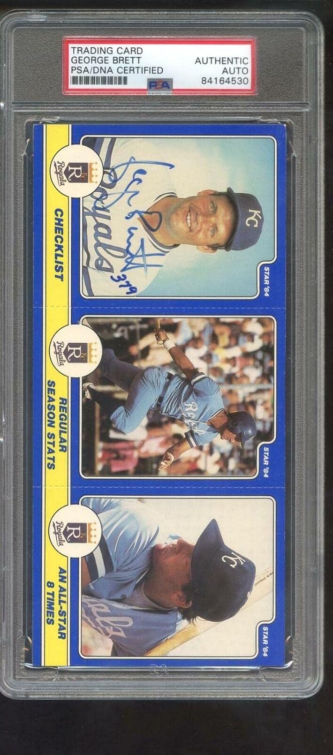 1984 Star George Brett Signed Autographed Autograph Auto PSA/DNA Baseball Card - Autographed MLB Photos
