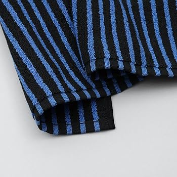 Amazon | [テクラ]バスマット 70X50cm BATH MATS (BLACK&BLUE(ブラック