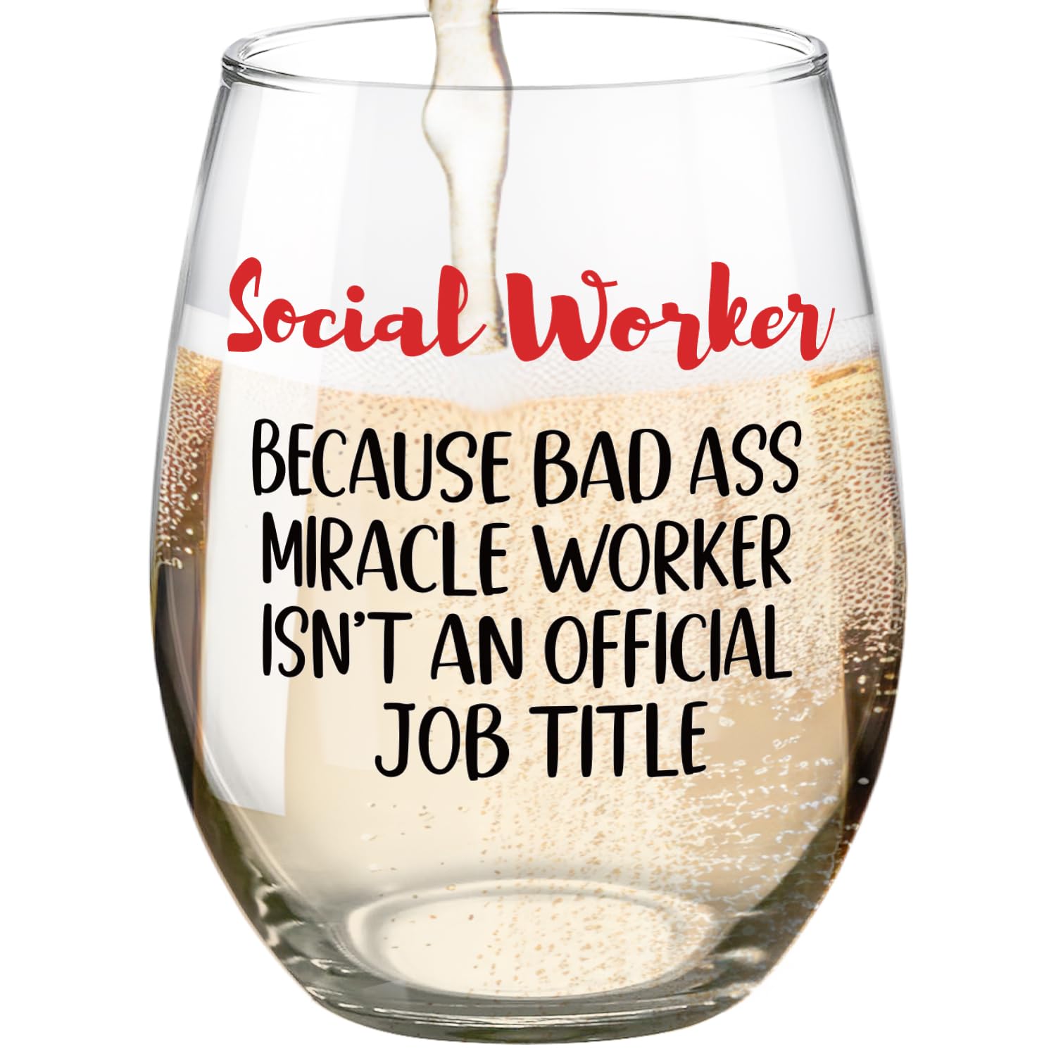 Verre à vin sans pied anti-renversement pour travailleur social fatigué