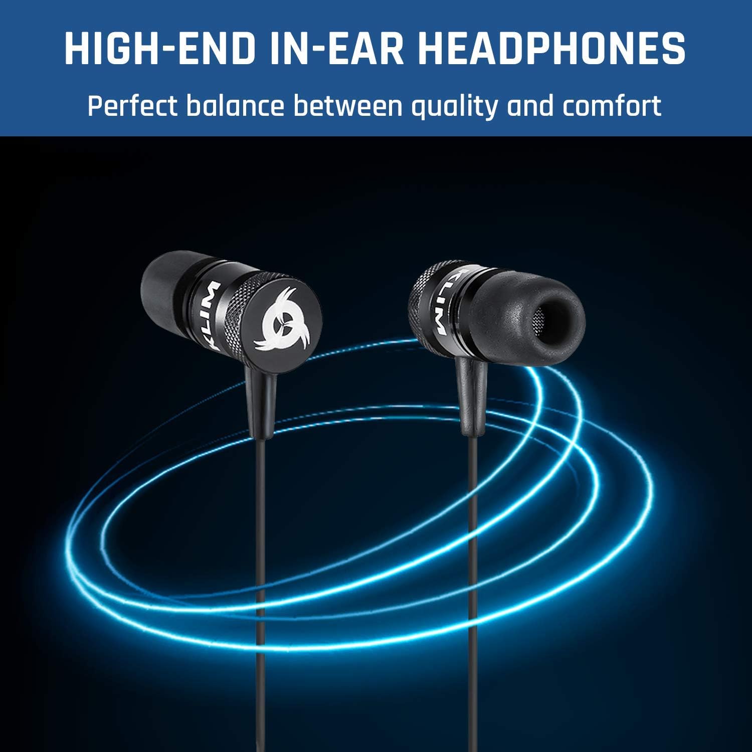 Best KLIM™ Fusion Earbuds with Microphone + Long-Lasting Wired Ear Buds - Innovative: in-Ear with Memory Foam + Earphones with Mic and 3.5mm Jack - New 2021 Version - Black Cheap KLIM™ Fusion Earbuds with Microphone + Long-Lasting Wired Ear Buds - Innovative: in-Ear with Memory Foam + Earphones with Mic and 3.5mm Jack - New 2021 Version - Black
