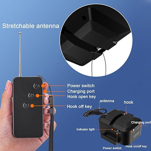 Miniatura 4 de Dispositivo de liberación de carga útil para dron, dispositivo de caída para DJI Mini 4 ProMini 3 ProAir 3Mavic 3Mavic 3 ProF11 Drone Clip