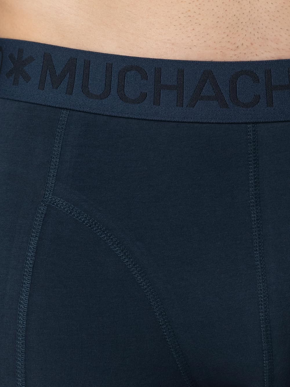 Muchachomalo Uomo Boxer 7-Pack, Tinta Unita, Cotone, Fascia Elastica