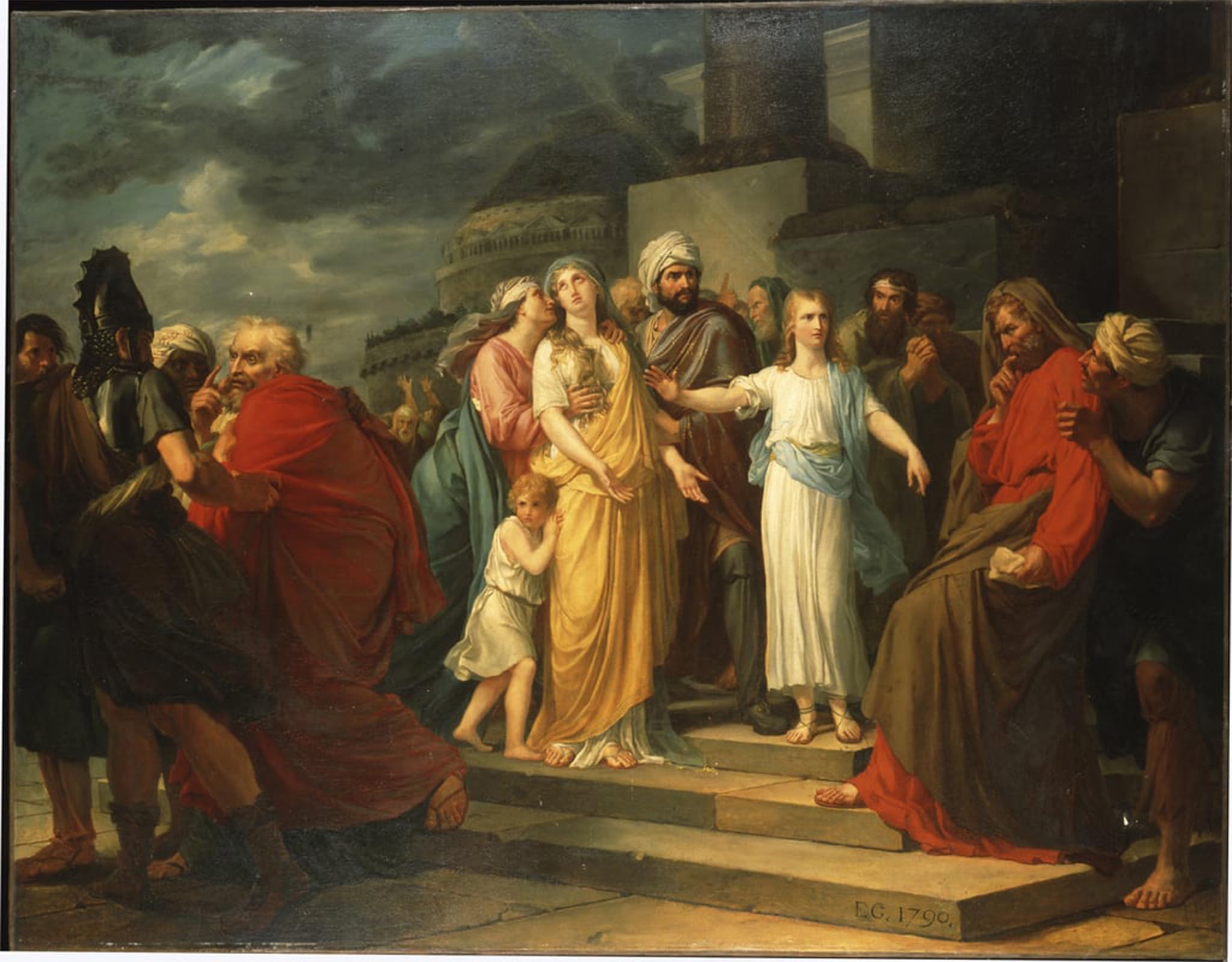 POSTERIIk Famous Modern Artwork Art Mural Daniel Proving Susanna by Pascal Simon Gerard Oil Paintings Pictures for Home Decor 60x90cm