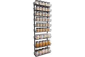 SWOMMOLY Adjustable Wall Mount Spice Rack