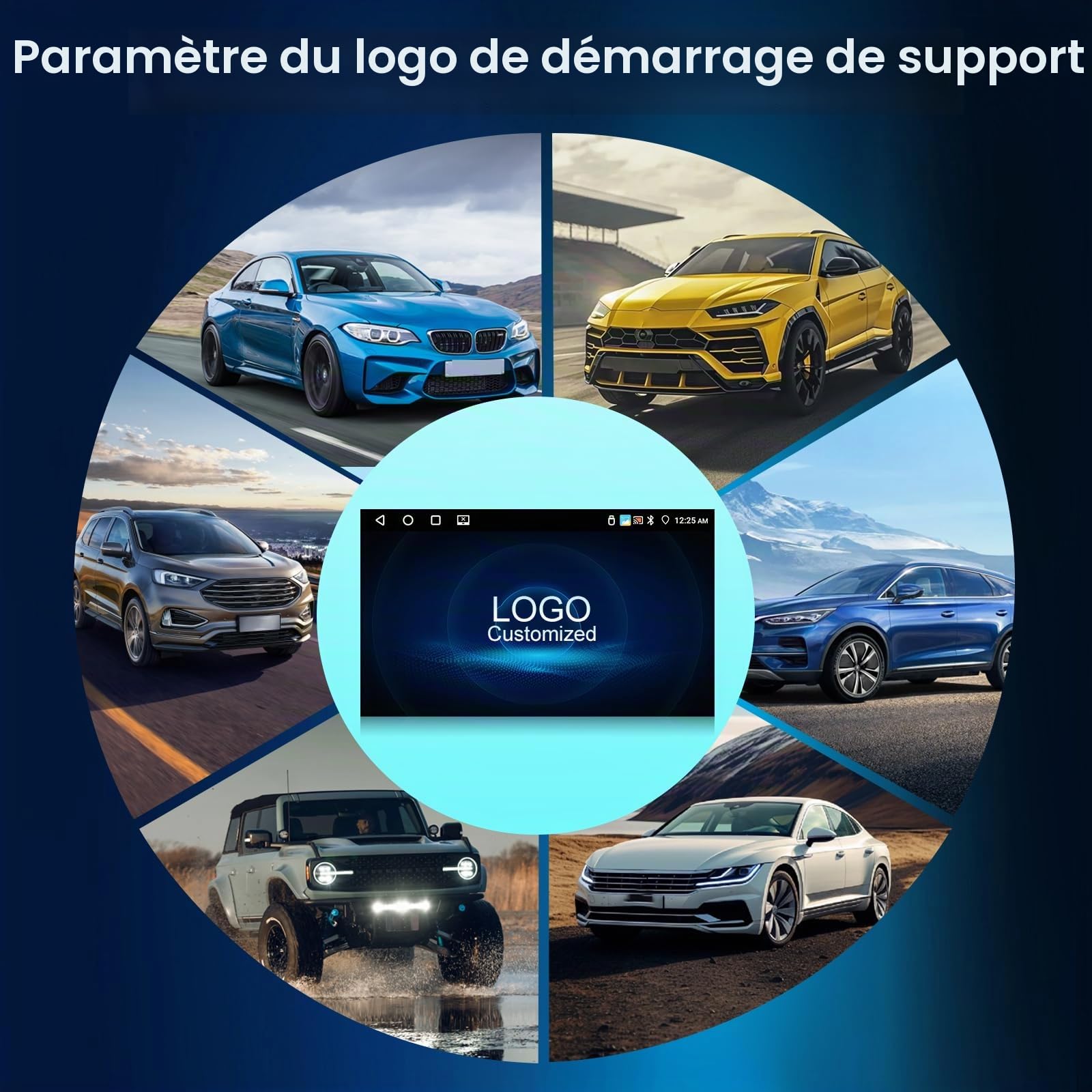 NHOPEEW 4+64G Radio Voiture pour Dacia Duster Sandero Dokker Logan Lodgy - Radio Android 7 Pouces avec sans Fil Carplay et Android Auto - Mirror Link EQ DSP Écran Divisé + Caméra de Recul