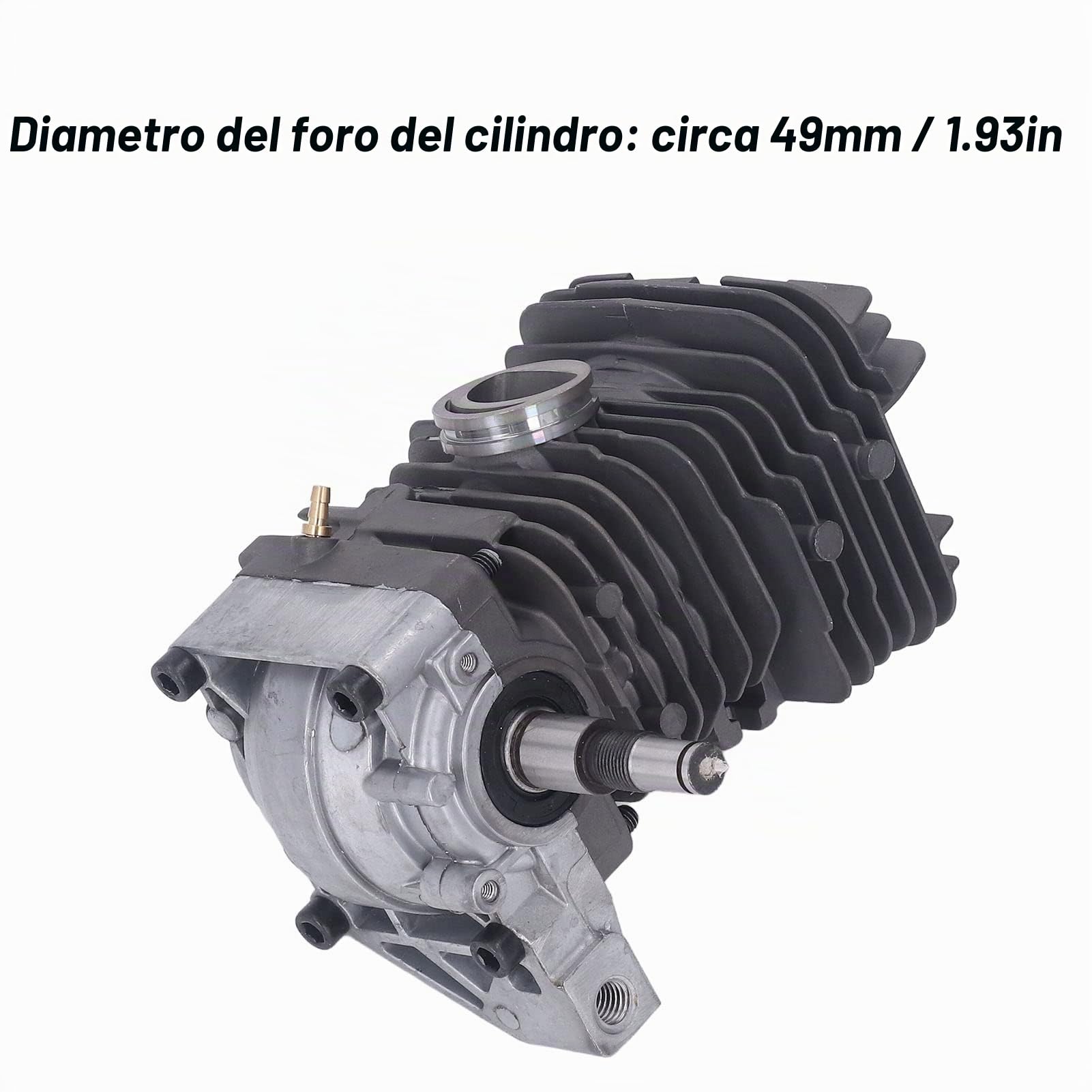 Cilindro Pistone Albero a Gomiti, Gruppo Albero Motore Cilindro Motosega 49 Mm Per 029 039 MS290 MS310 390 Motosega