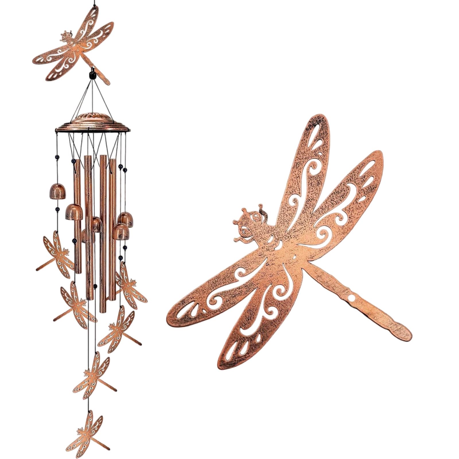 Decoration Animal Wind Sound Butterfly Hanging Easy Hanging Metal Decoration Easy Installation Solar Wind Chimes for Outside