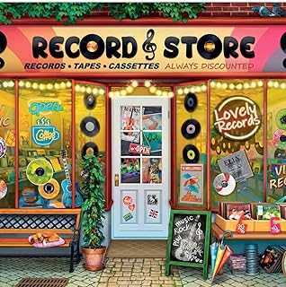 Ravensburger Vintage Vinyl 1000 Piece Jigsaw Puzzle for Adults - 17307 - Every Piece is Unique, Softclick Technology Means Pieces Fit Together Perfectly, 27 x 20