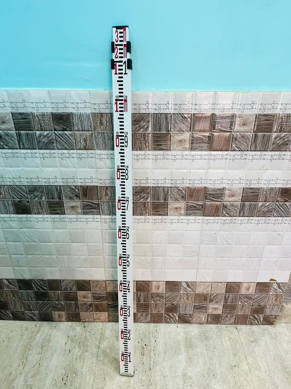 3 Meter Aluminum Telescopic Leveling Staff – E-Type Survey Measuring Rod with Telescopic Sections, Durable Height Measuring Scale for Auto Level, Dumpy Level, Construction, Civil Engineering-image-46