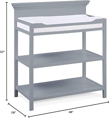 Suite Bebe Universal Traditional Wood Changing Table in Gray