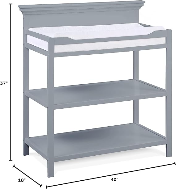 Suite Bebe Universal Traditional Wood Changing Table in Gray