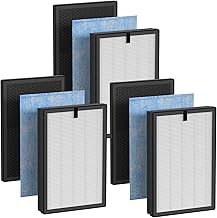 8L HEPA Filter Replacement Compatible with Okaysou AirMax 8L Air Purifier, High-Efficiency True HEPA Filter with activated carbon filter, 3 set (3 x True HEPA Filter + 3 x Activated Carbon Filter)