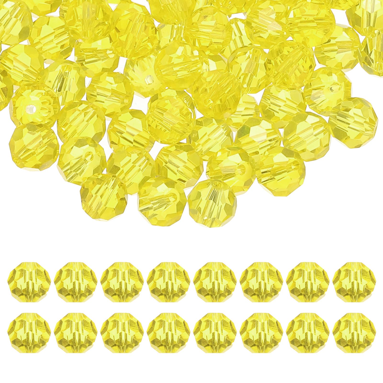 PATIKIL 10mm Round Crystal Beads