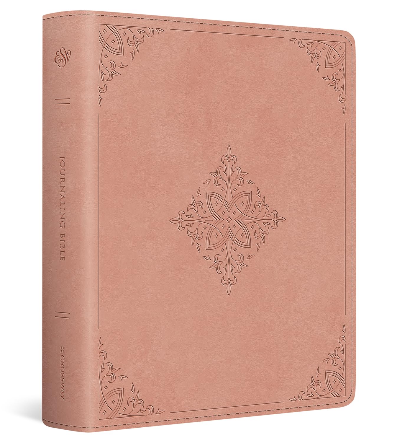 ESV Journaling Bible, Red Letter (TruTone, Blush Rose, Fleur-de-lis Design)