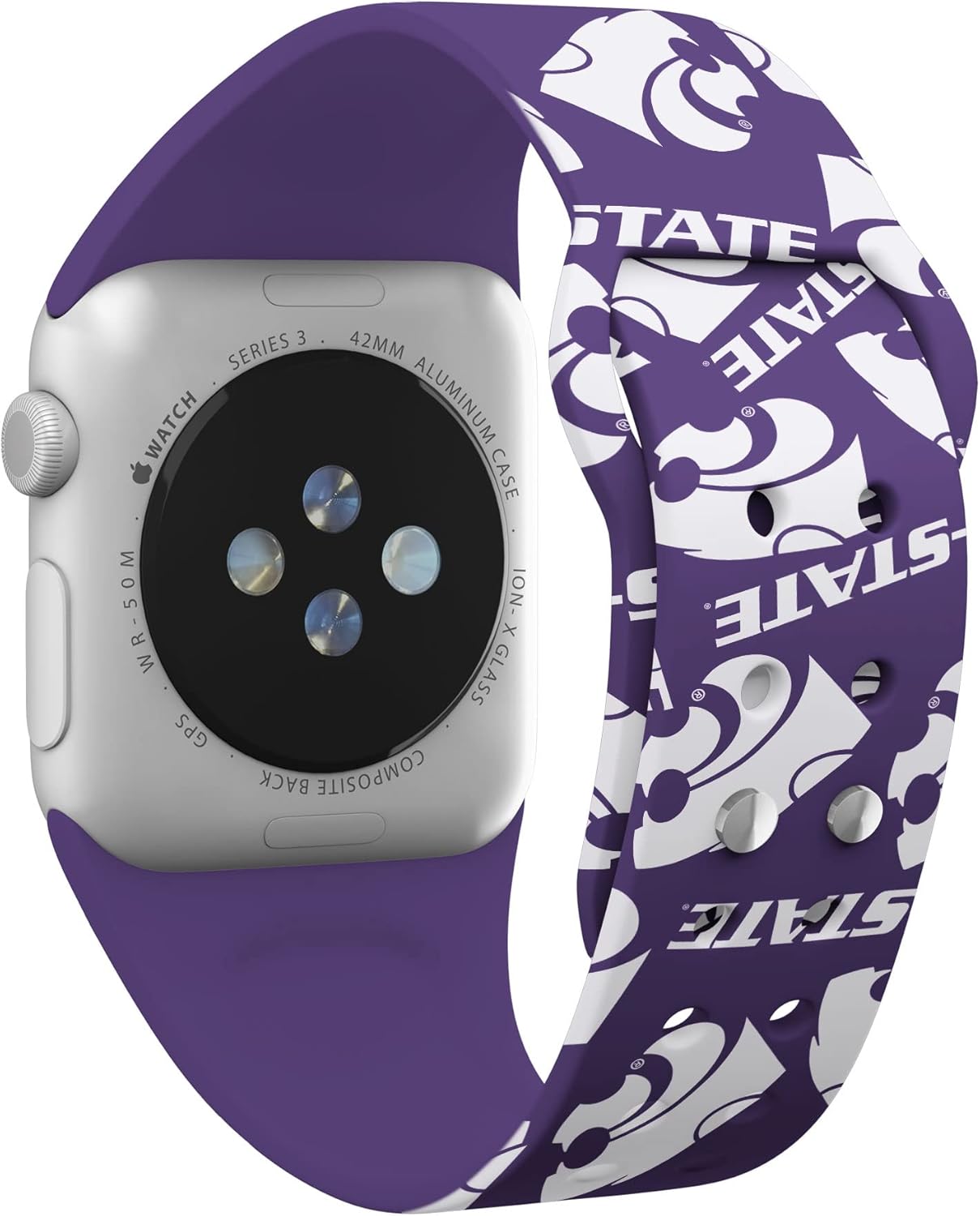 Affinity Bands Kansas State Wildcats HD NCAA Watch Band Compatible with Apple Watch - All Series