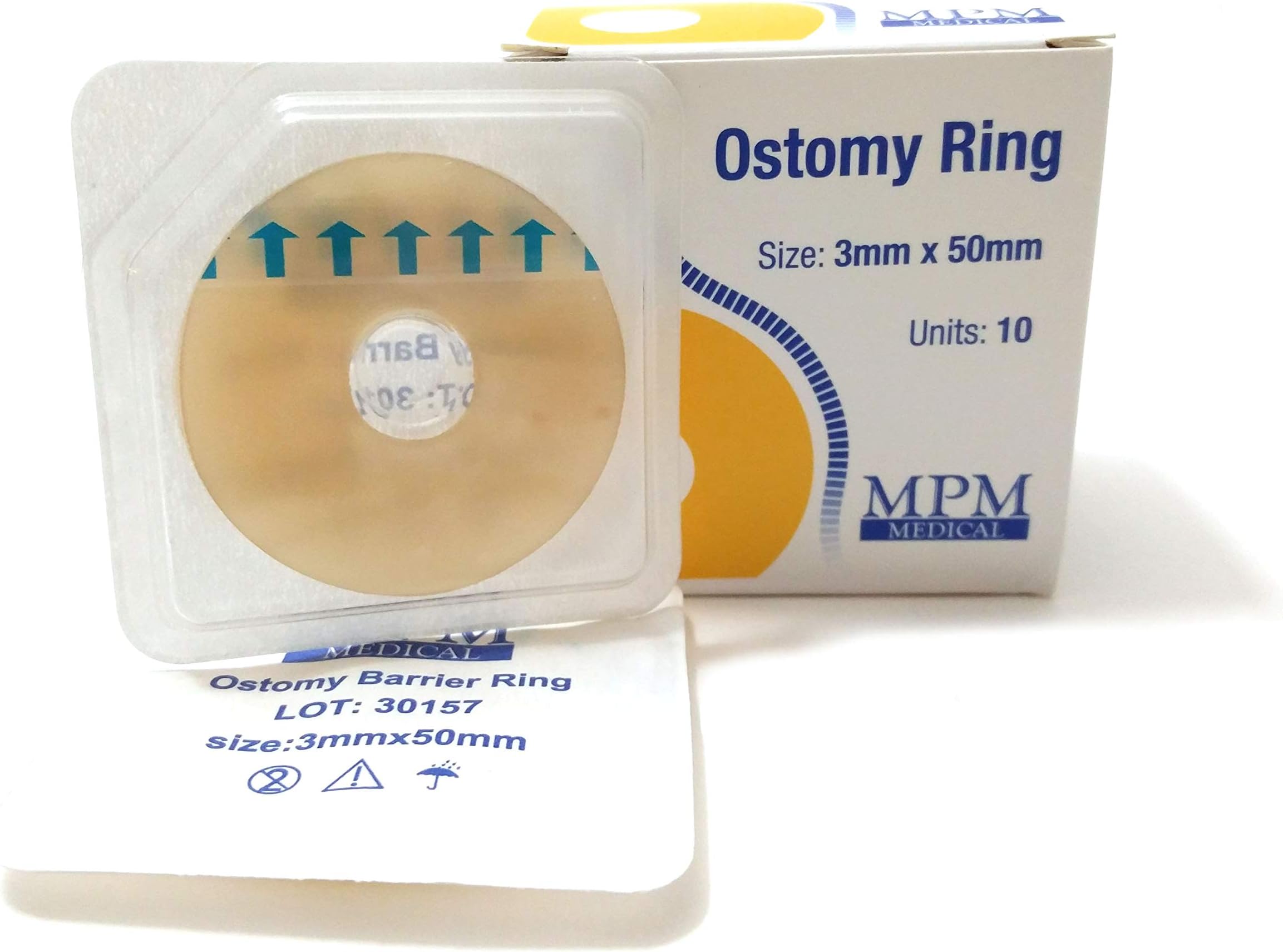 Ostomy Barrier Ring, 2" (50mm), Box of 10, by MPM Medical