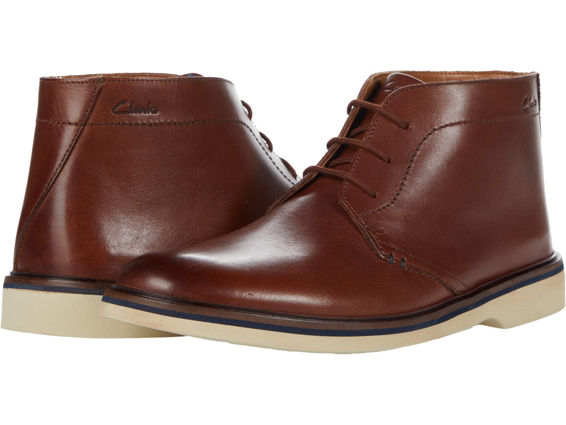 Men\'s Clarks Malwood Mid - Dark Tan Leather Clarks Men main image 4