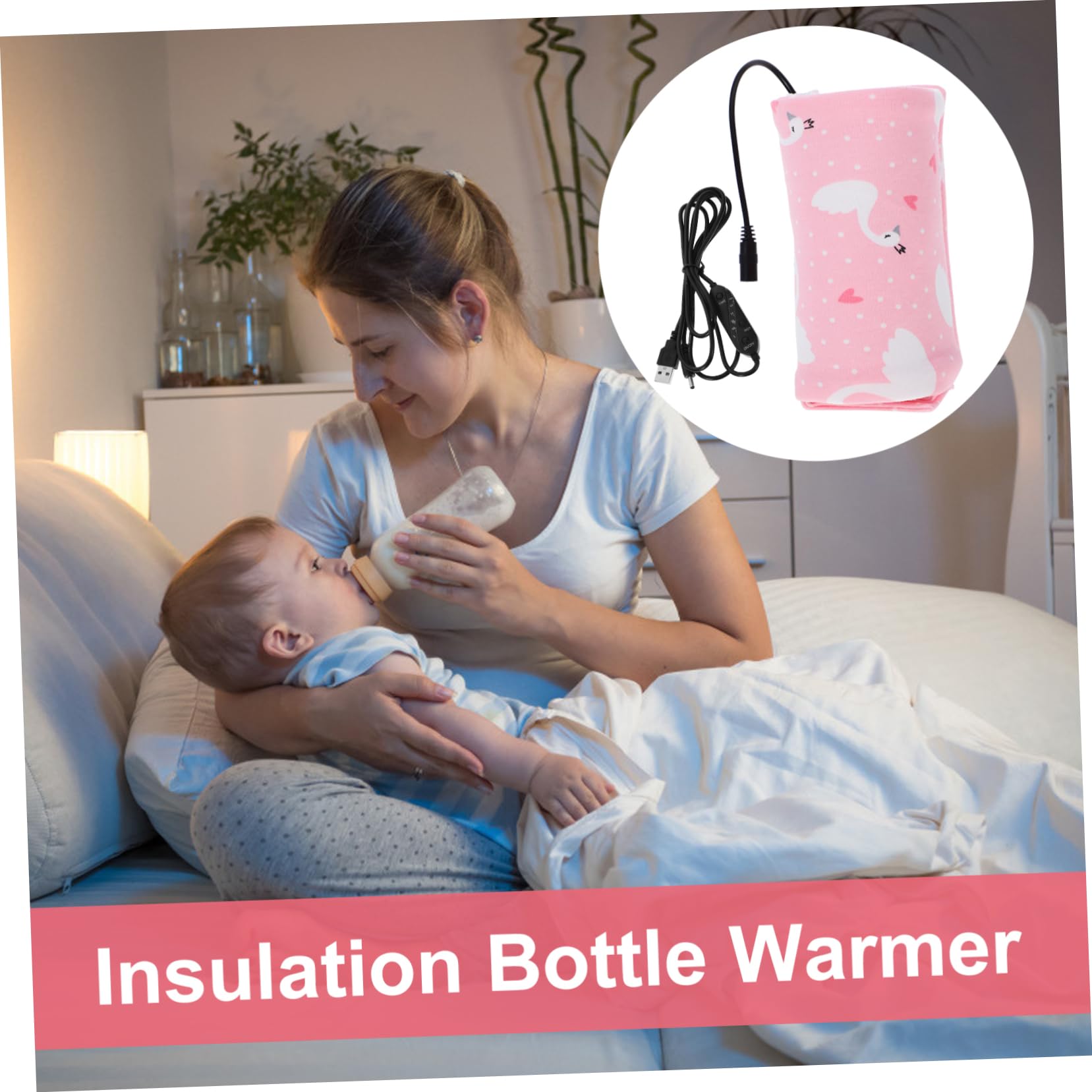 Toyvian 2 Pz Scaldalatte Scaldabiberon Mamma Coperchio Della Bottiglia Isolante Scalda Pappe Per Neonati Borsa Per Biberon Borsa Scaldabiberon Tazza Temperatura Costante Cotone Madre