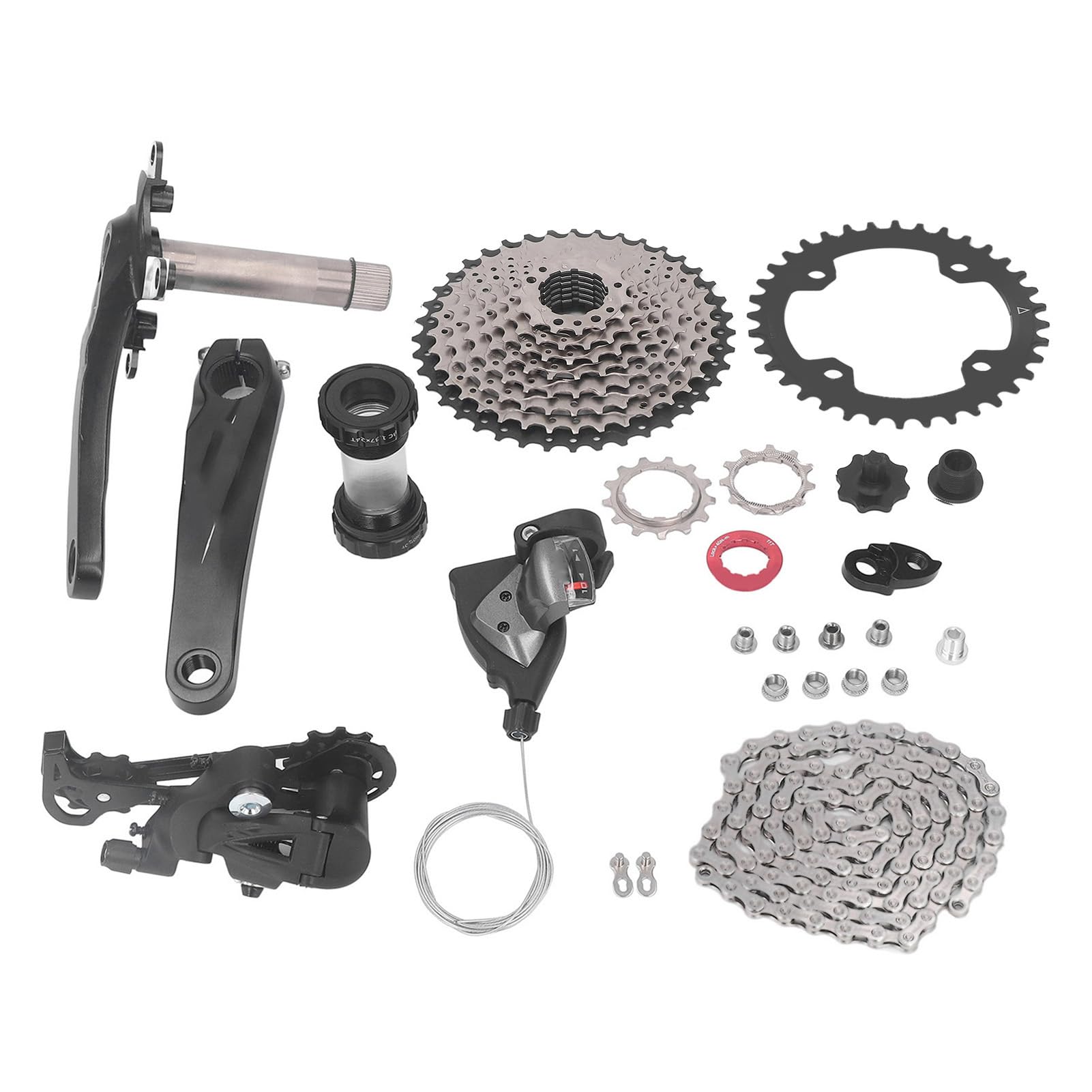 Zestaw manetek rowerowych kompletne korba ze stopu aluminium wielowarstwowa powłoka 10 prędkości u200bu200bGroupset do rowerów szosowych