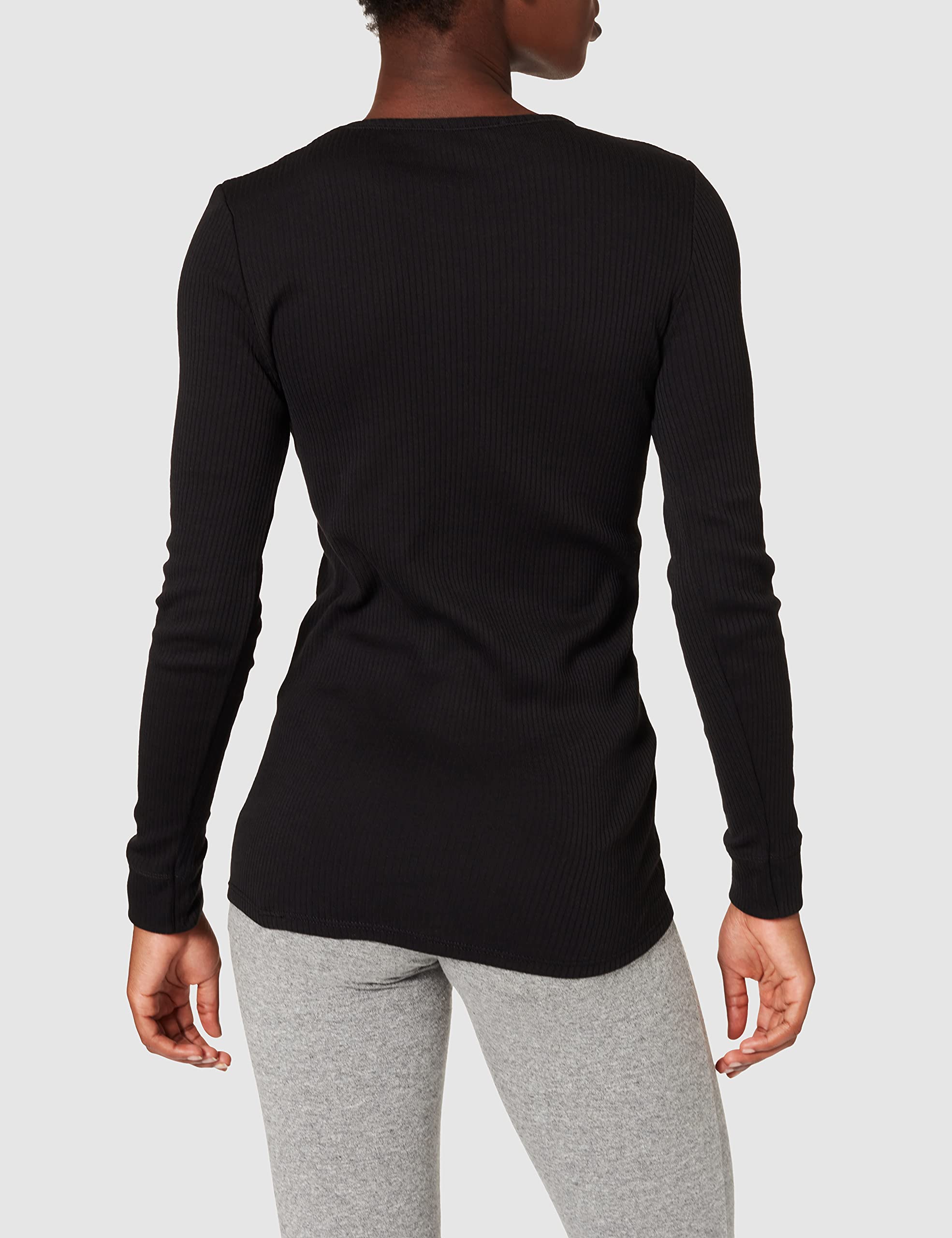 Damart T-Shirt Thermolactyl Col Rond, Côtes Molletonnées Haut Thermique Femme (Lot de 1)