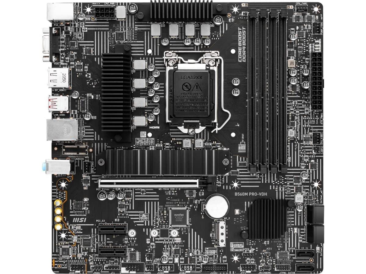 Amazon.com: MSI B560M PRO-VDH ProSeries Motherboard (Micro-ATX