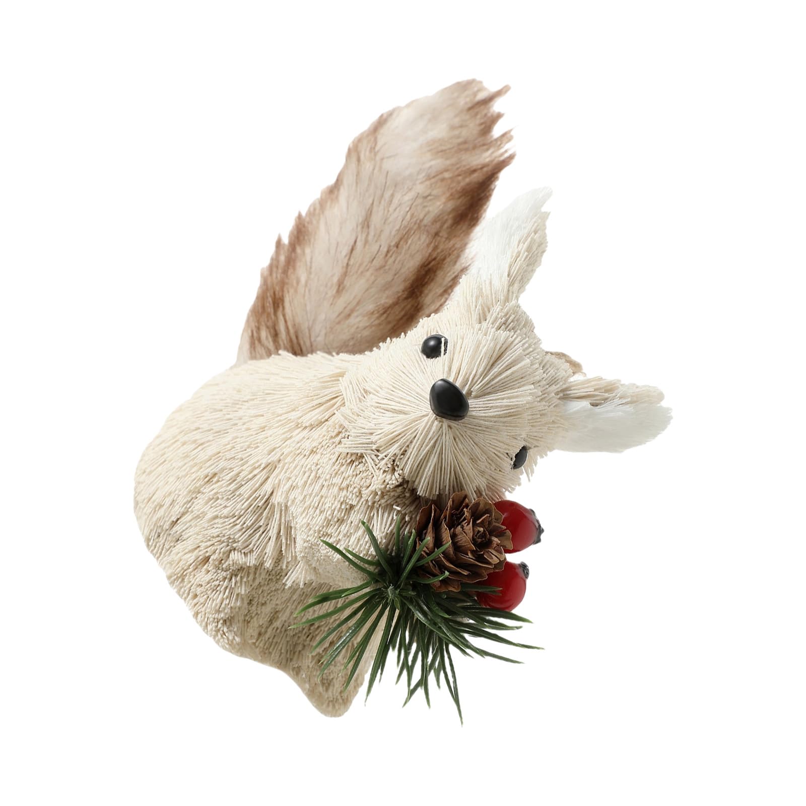 Hsioluted 3. Unique Squirrel Figurine Holiday Decoration Foam Craft Ornament for Desktop Seasonal Home Decor Christmas Squirrel Ornament