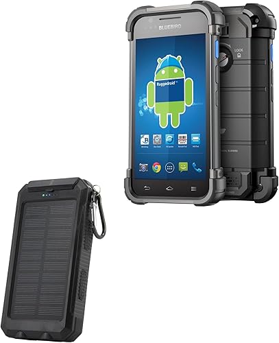 Miniatura 1 de BoxWave Banco de energía compatible con Bluebird BP30  Solar Rejuva PowerPack (10000 mAh), banco de energía de reserva de energía solar de 10000 mAh