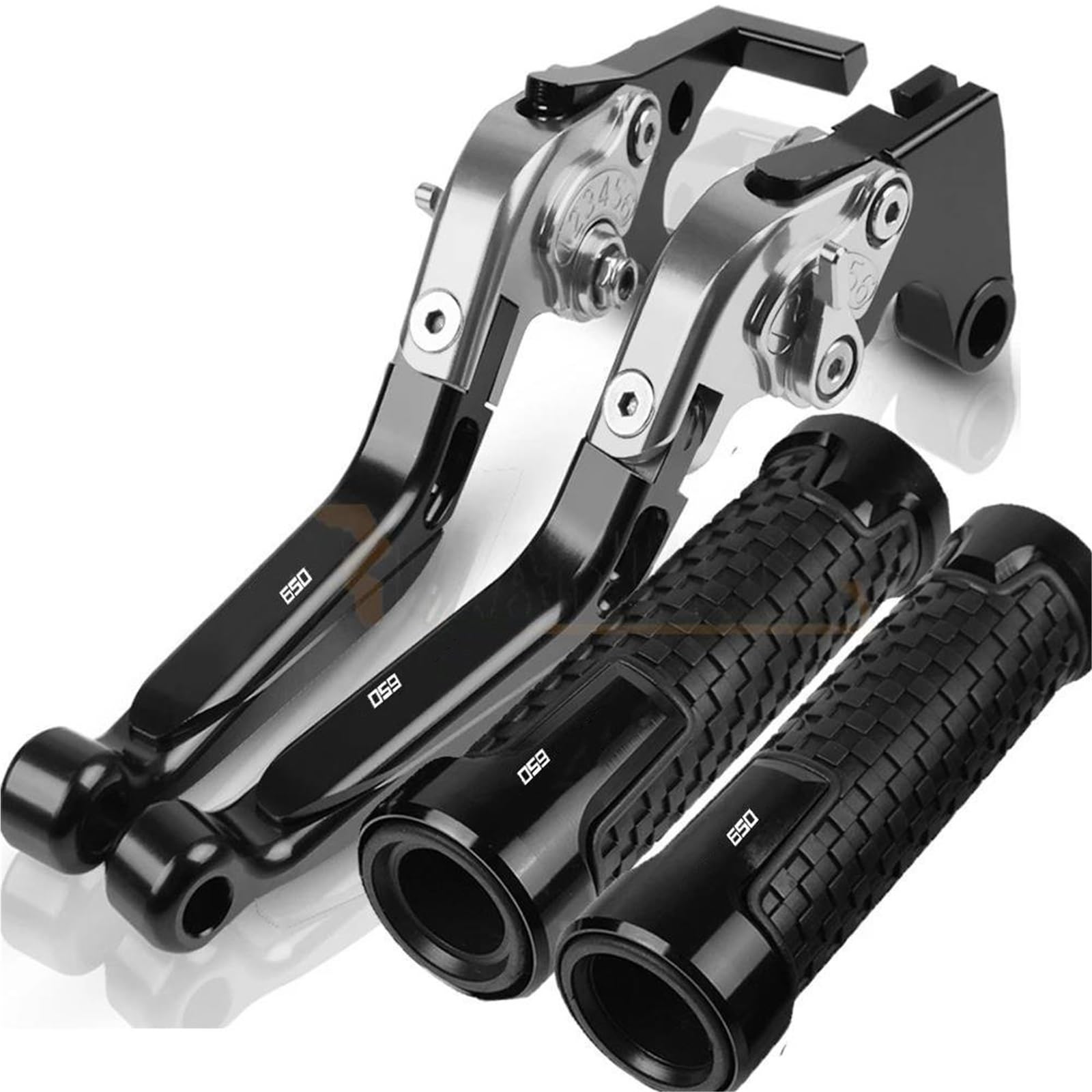TGVSELPJ Motorcycle Part Folding Extendable Brake Clutch Levers Motorcycle Accessories Parts Adjustable Handle for H-onda CBR650R 2018-2020(Black2)