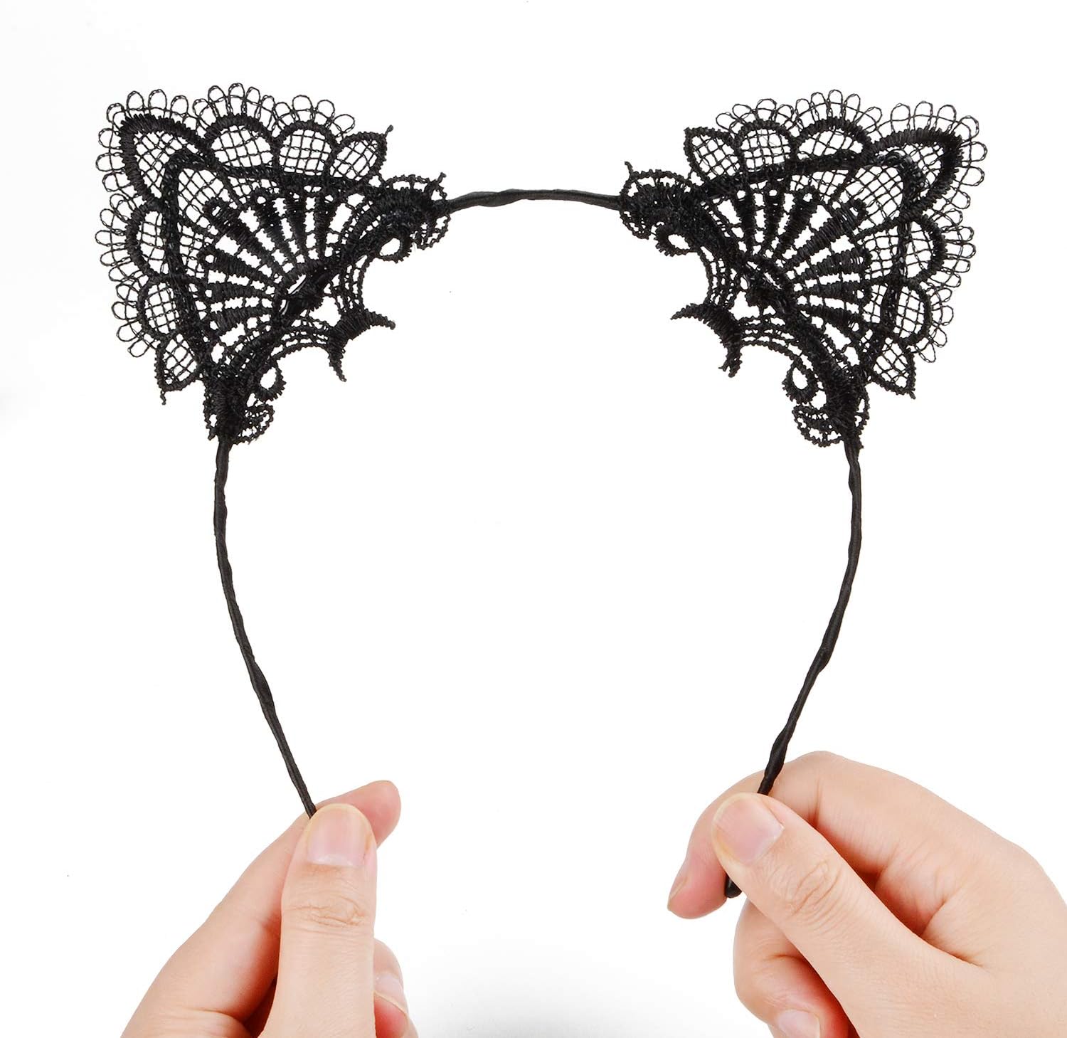 Black Cat Ears Headband Women Ears Costume for Cosplay Halloween Christmas Party Daily Decoration - Image 7