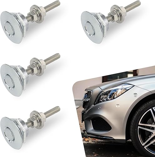 ZKFAR Pack-4 pasadores para capó de automóvil, clip de bloqueo de parachoques, pasadores de capó de botón de 1.18 pulgadas, hebilla envolvente de