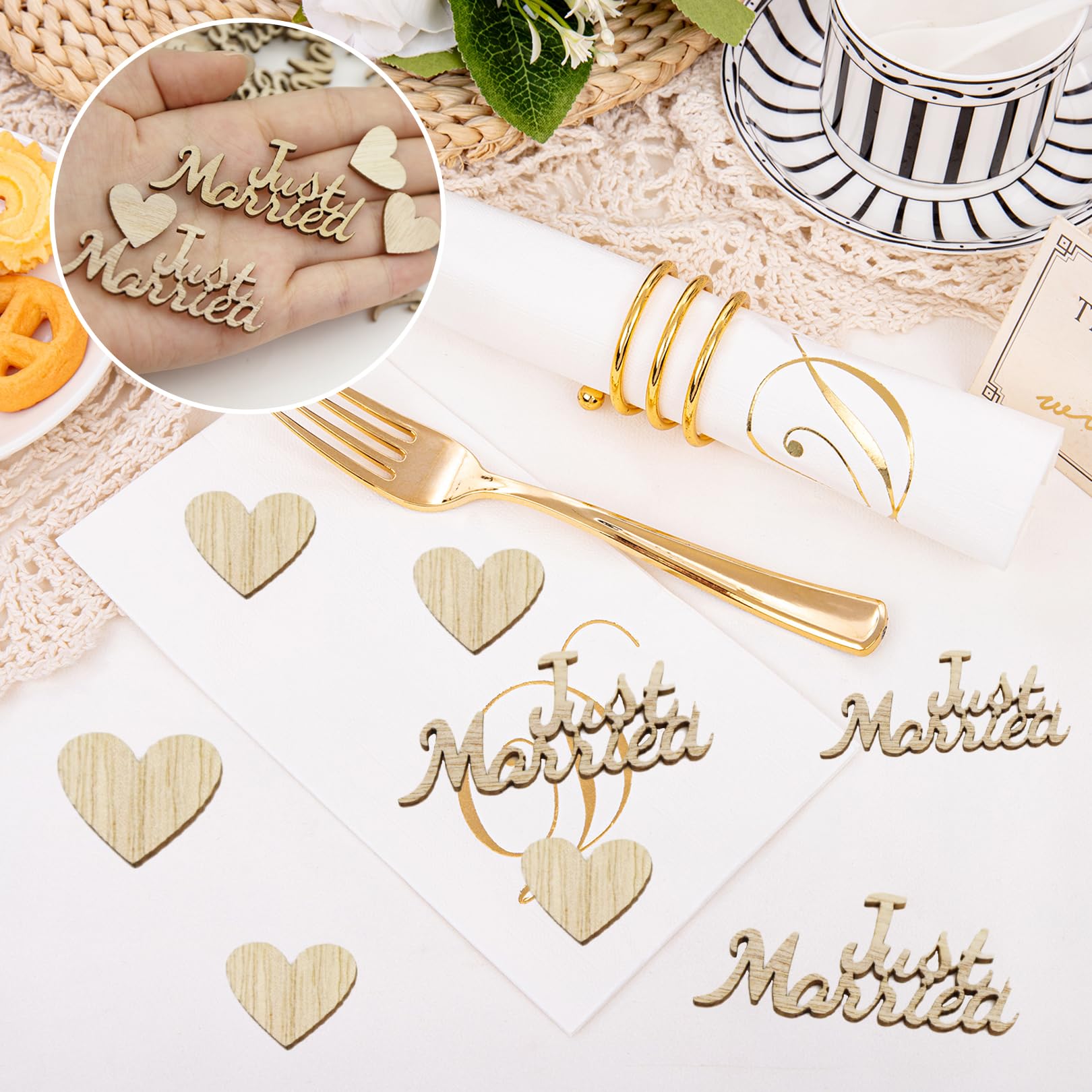 Bunte Holz-Herzen Als Streudeko – 300 Stück Für Hochzeit, Taufe & Party