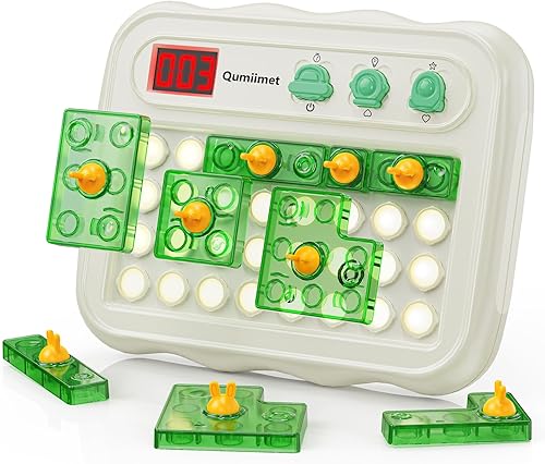 Juegos de rompecabezas de Rabbit Power, Super Blocks originales de más de 700 desafíos, juegos de viaje STEM con bolsa de almacenamiento, relleno de