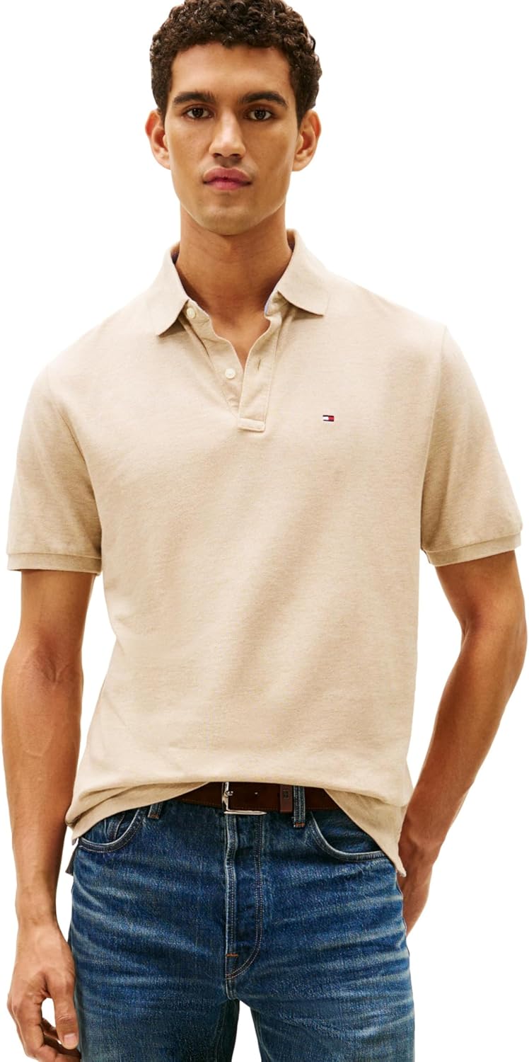 Tommy Hilfiger Men's Short Sleeve Cotton Pique Polo Shirt in Classic Fit