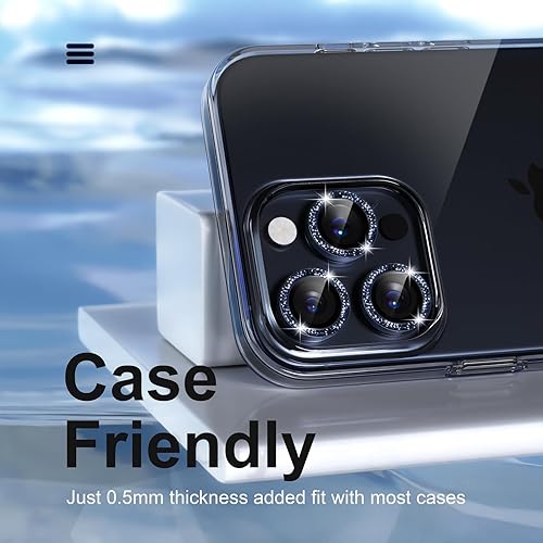 Miniatura 263 de Misea [3+1] Protector de lente de cámara para iPhone 14 Pro/iPhone 14 Pro Max, protector de pantalla de vidrio templado 9H, protector de pantalla