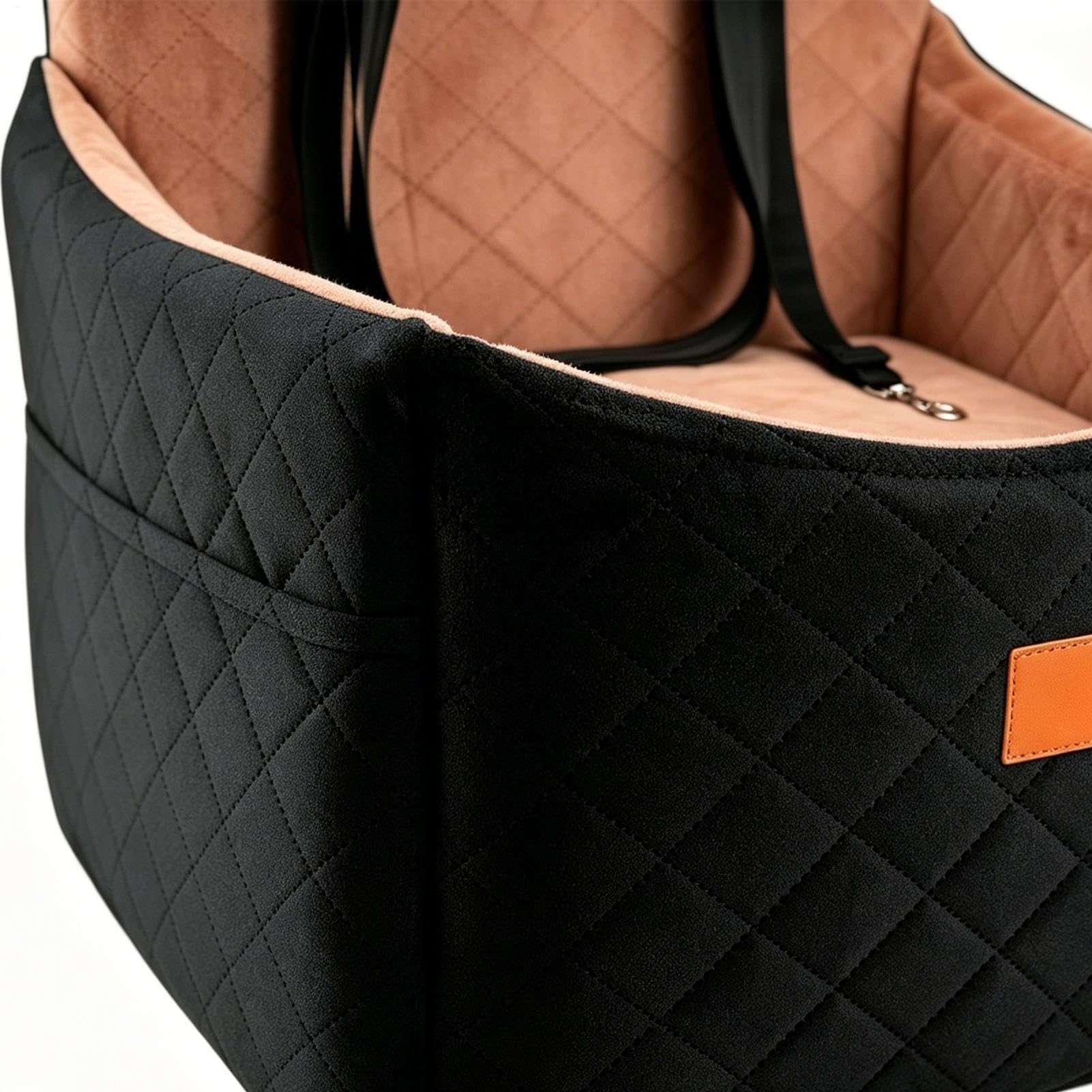 Asiento Coche para Perros Transportín De Viaje con Espuma Viscoelástica | Cama de Coche para Perros En SUV, Camioneta, Carga, Viajes, Trayectos Diarios, Largos, Vacaciones, Veterinario Y