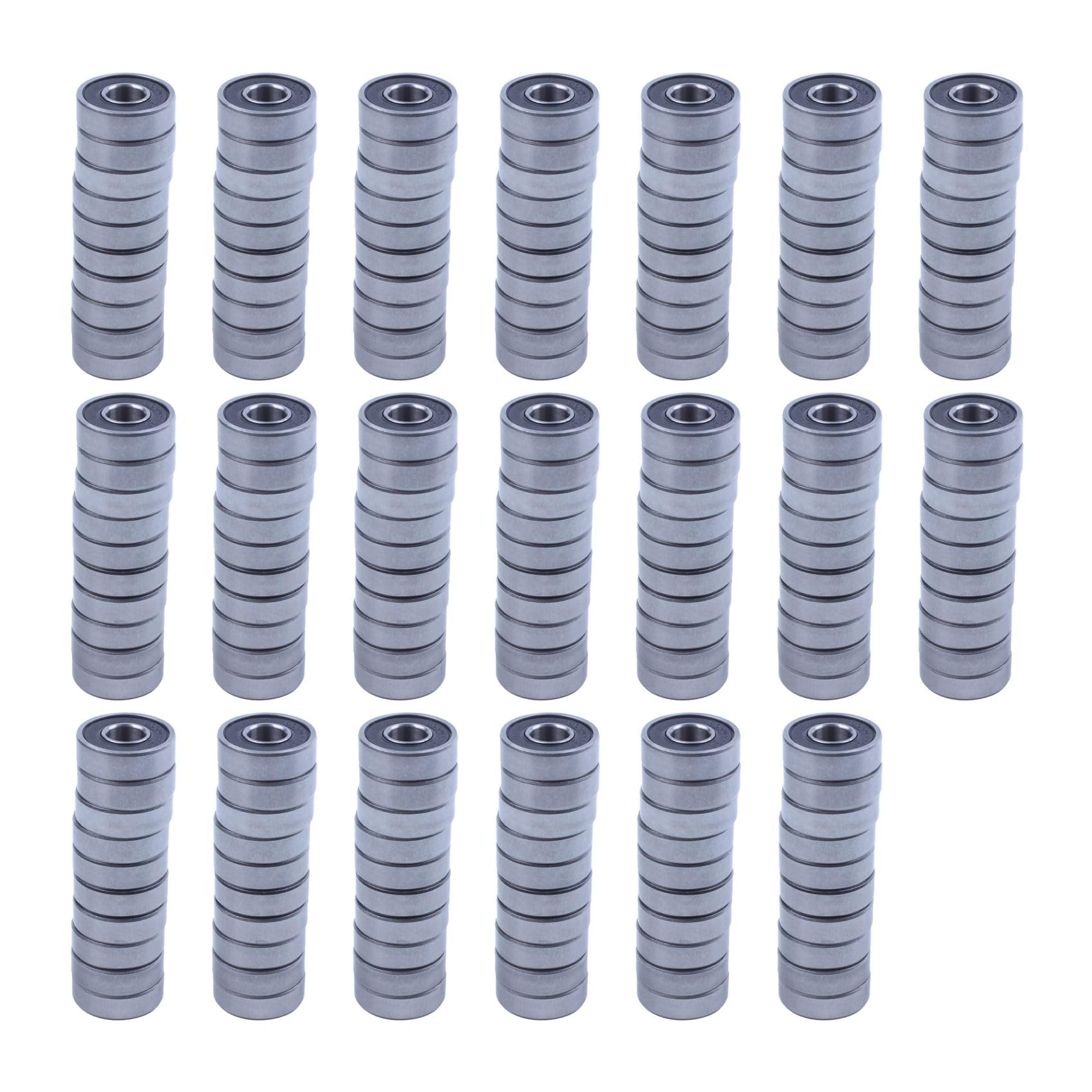 Jnchdghwa Silver & Black 200Pcs 6000Rs Shielded Deep Groove Radial Ball Bearings 10Mmx26mmx8mm