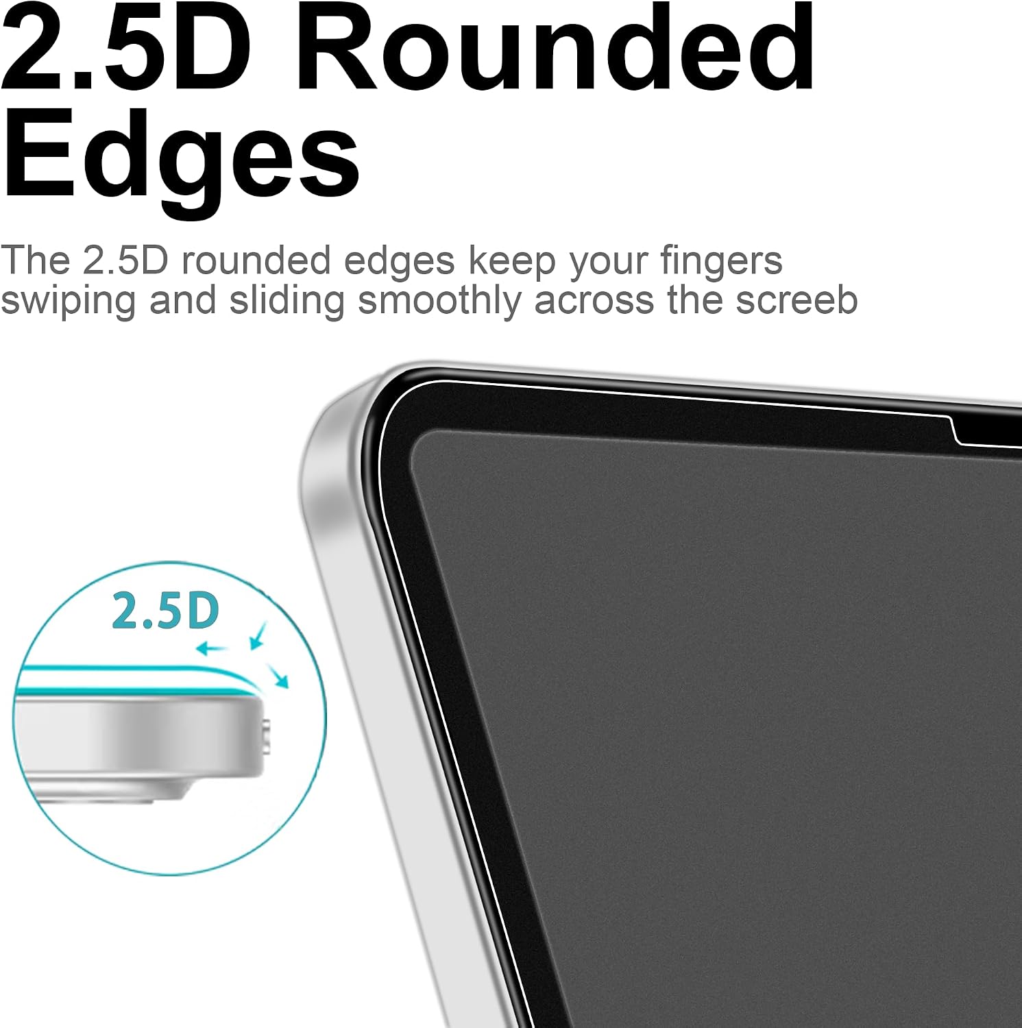 Megoo Paper Feel Screen Protector for Microsoft Surface Pro 12 Inch 2025, Tempered Glass, Paper-Like Writing, Anti-Glare, High Precision Pen Control, 9H Scratch Resistant, 2-Pack