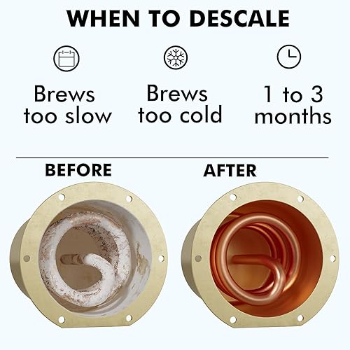 Miniatura 5 de Descalcificador para máquina de café, 10 onzas (2 usos), solución descalcificadora universal compatible con Keurig, Nespresso, Delonghi y todas las