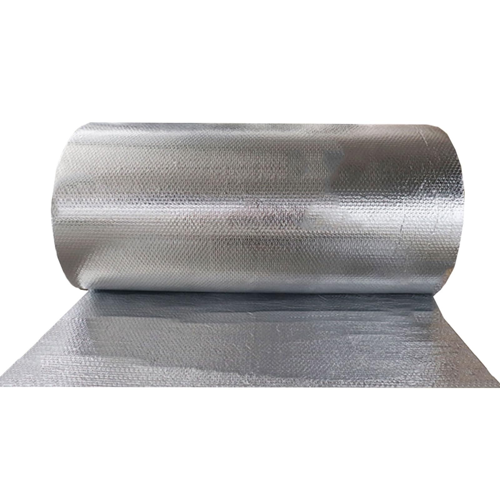 Panneaux réflecteurs pour radiateurs, Film isolant à bulles en aluminium à 2 couches (1 x 1 à 10 m) avec adhésif(1x7m)