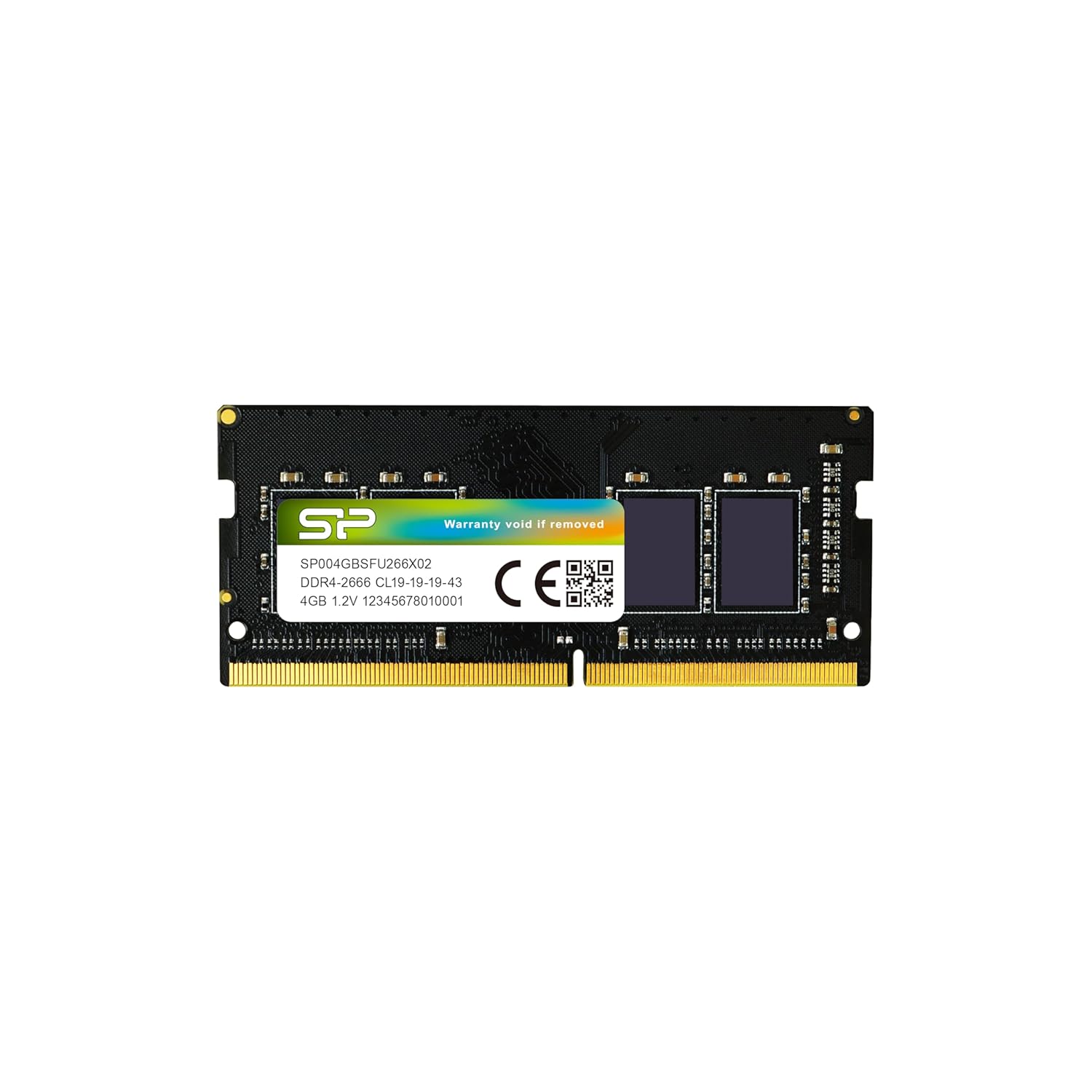SP Silicon Power DDR4 4GB 2666MHz CL19 1.2V SODIMM Laptop Computer RAM Memory (SP004GBSFU266X02IN)