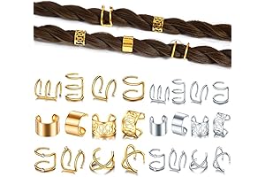 Boho Chic Hair Accessories: Elevate Your Style with 24 Gold and Silver Beaded Jewels