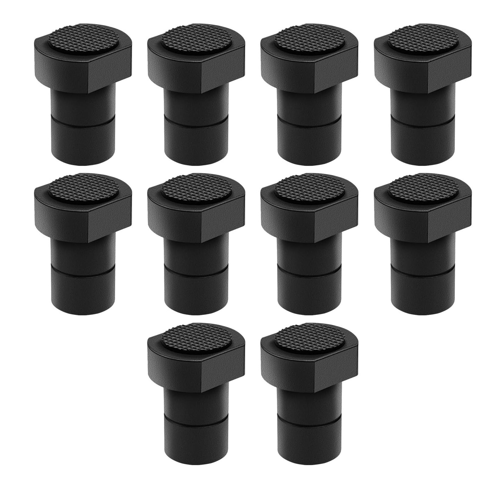 Pffiocix Black 10Pcs Woodworking Clamps Limit Stop Bench Dog Clamp Workbench Peg Brake Stop Woodworking Table Clamp Bench Dog