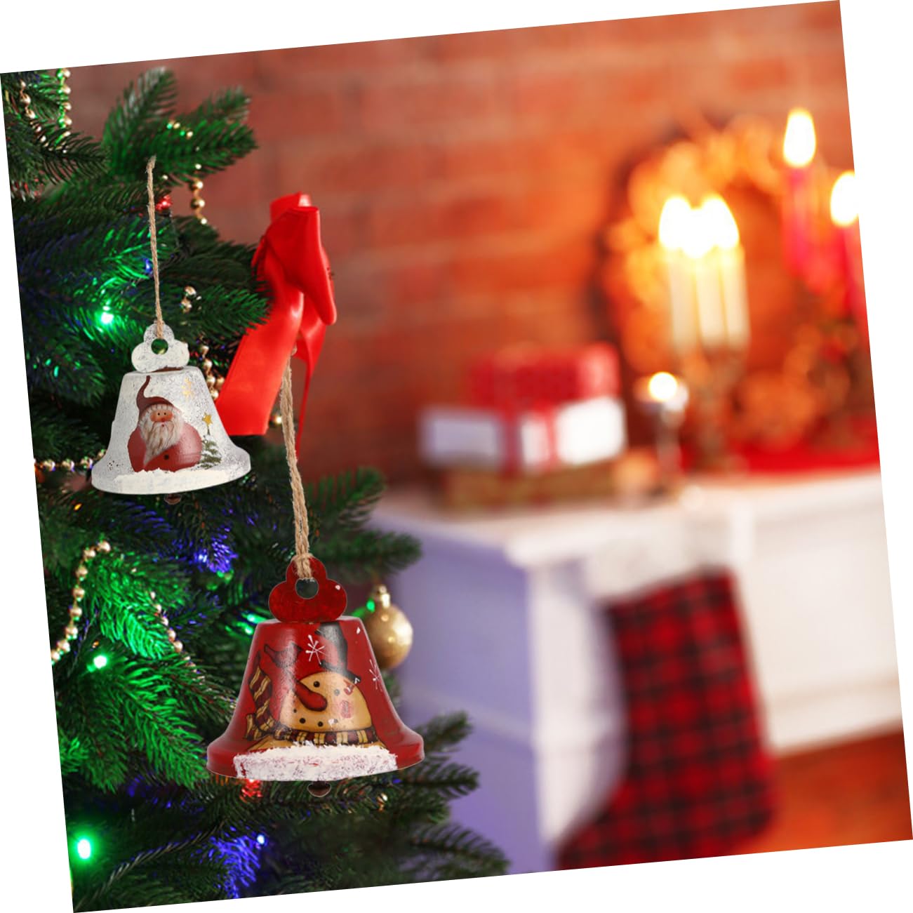 Decorazioni natalizie a forma di campana, Campanella di Natale Campane appese