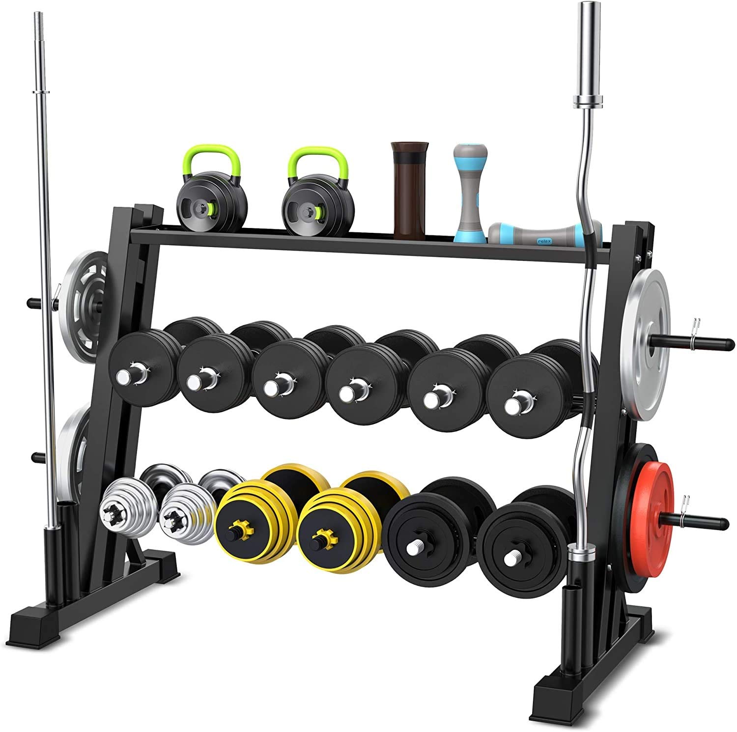 DAI QI Cap Barbell Neoprene Coated Dumbbell Weights Fitniss Set