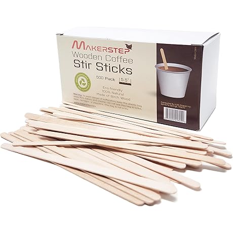 500 Premium Wooden Coffee Stirrers: Elevate Your Coffee Experience
