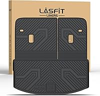 Vista 48 de LASFIT Tapetes de elastómero termoplástico para 1a y 2a fila de asientos de auto, para todo tipo de clima