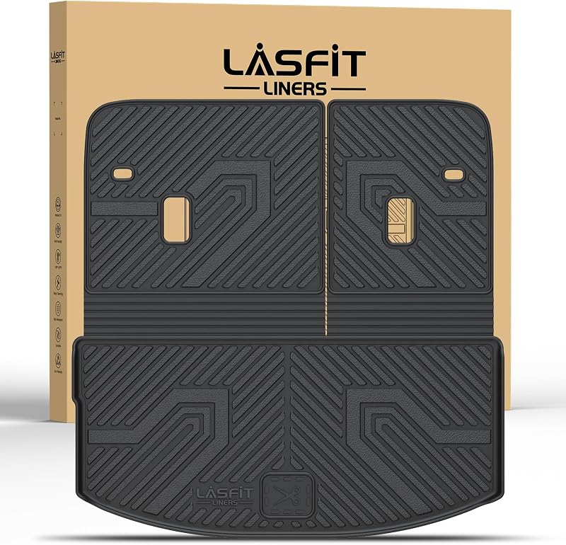 Forro para porta-malas LASFIT em TPE para Mazda CX-90 e CX-90 PHEV 2024–2026, 3ª fileira, bancos 60/40
