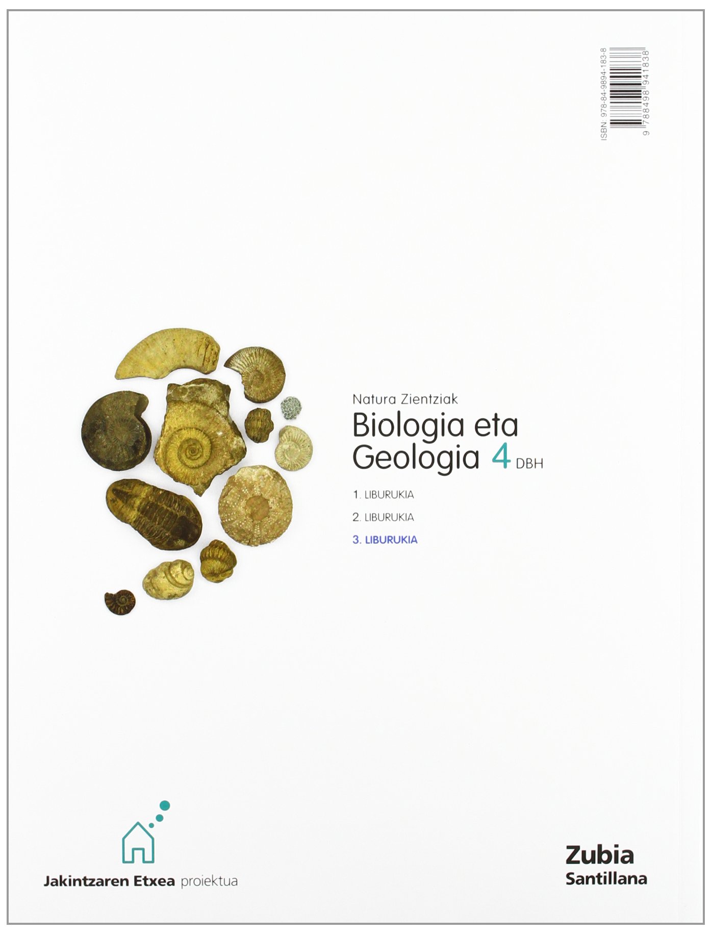 Biología E Geología 4Dbh Eusk. 1, 2 y 3 Trimestres - 9788498941838