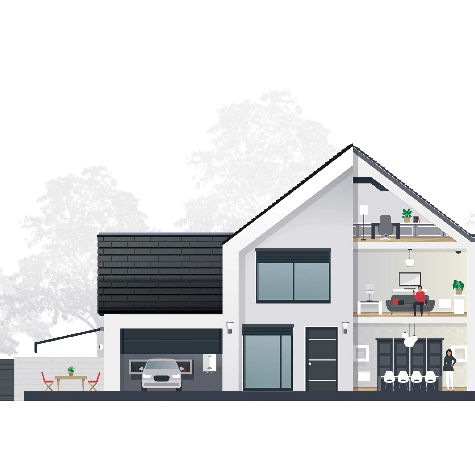 Thomson Module de commande Wifi pour volets roulants et stores compatible assitants vocaux