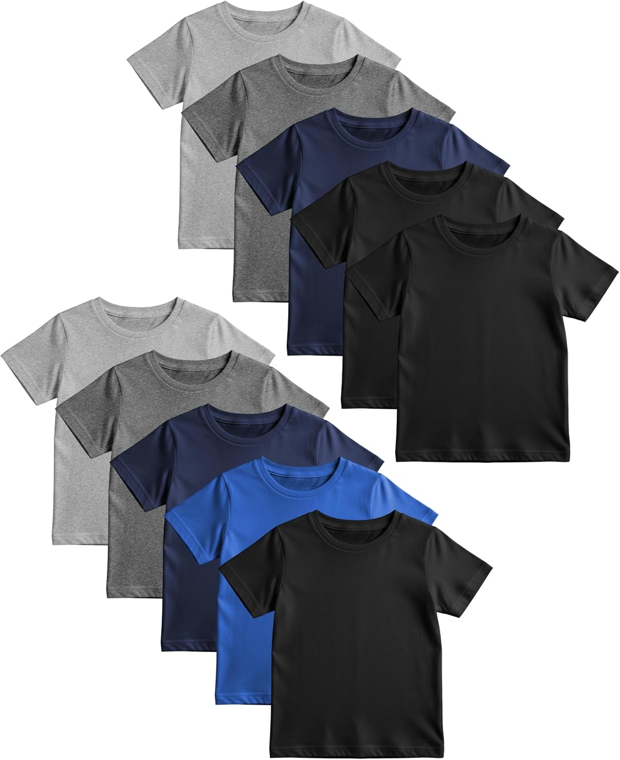 Andrew Scott Boys' Color T Shirts | Short Sleeve Basic Tops | Unisex | Muti Packs